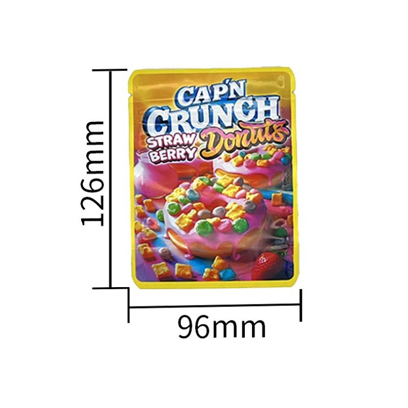 Artistic Dessert Series 3.5g Holographic Mylar Bags